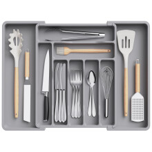 Lifewit Extendable Cutlery Drawer Organiser Adjustable Cutlery Tray Utensil