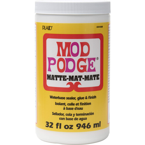 Mod Podge Matte Waterbase Sealer Glue and Finish  32 oz