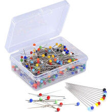 MINTHE Sewing Pins - 100 Pack - Coloured Heads