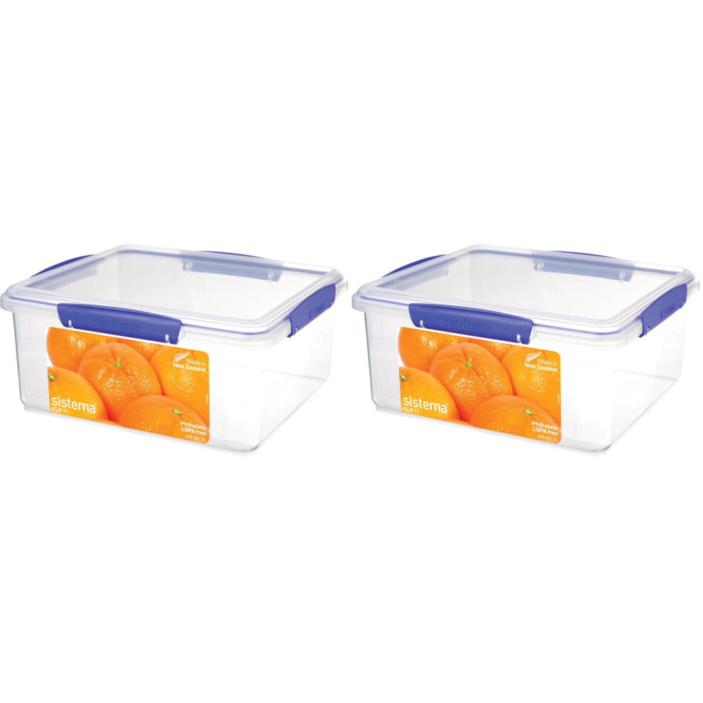 Sistema Klip It Food Storage Container 5 L Airtight Stackable Food Conta
