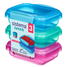 Sistema Lunch Food Storage Containers 200 ml Small Snack Pots BPAFree Pl