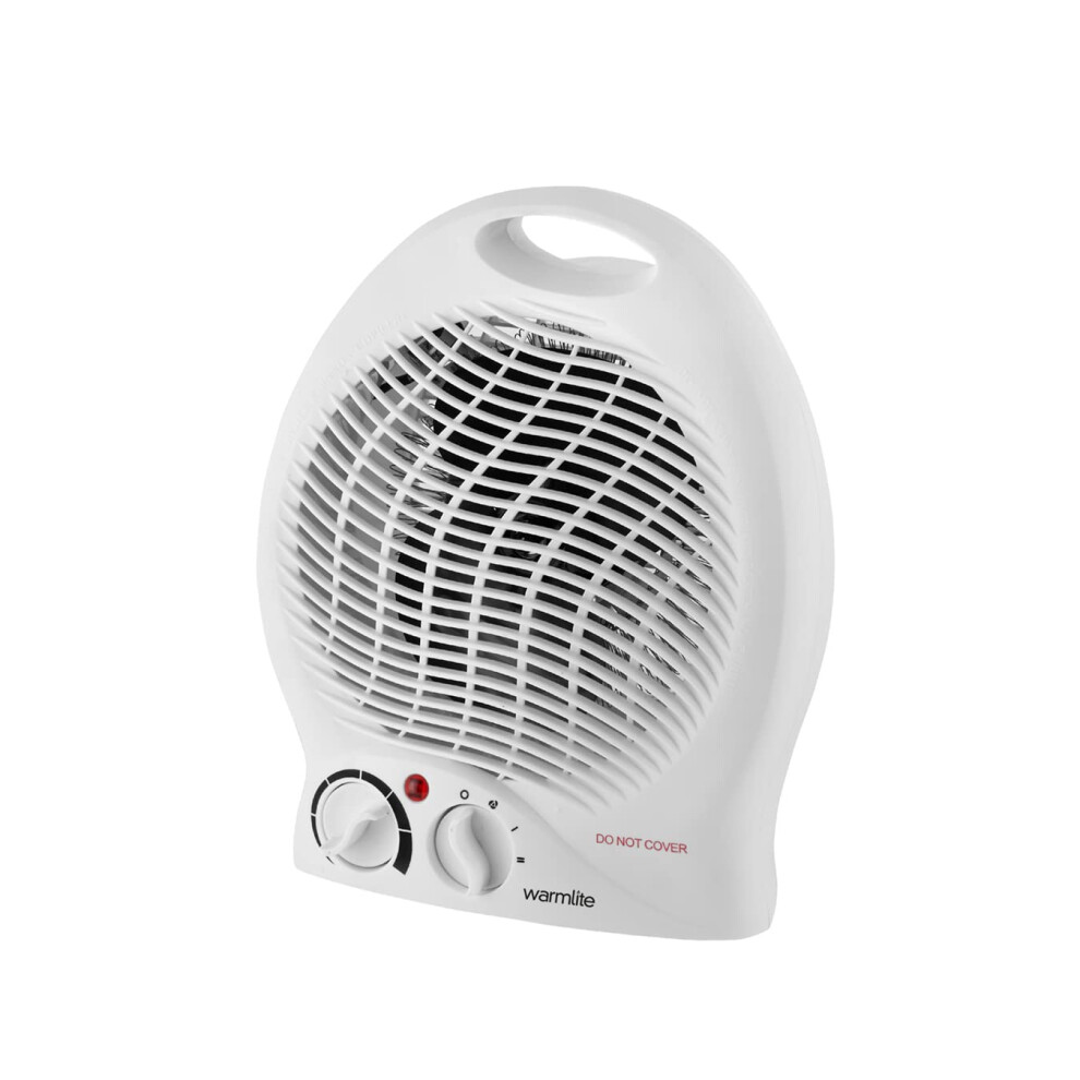 Warmlite Thermo Fan Heater With 2 Heat Settings And Overheat