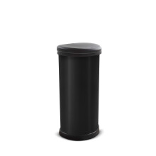 CURVER Metal Effect One Touch Deco Bin - Recycled Plastic
