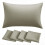 RUIKASI Taupe Pillow Cases 4 Pack  Plain Pillowcases with Envelope Closure 1