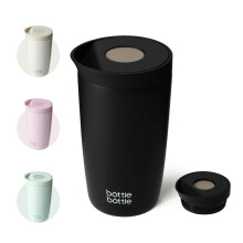 Insulated Travel Mug 350ml Stainless Steel Office Coffee Cup with Push Butt