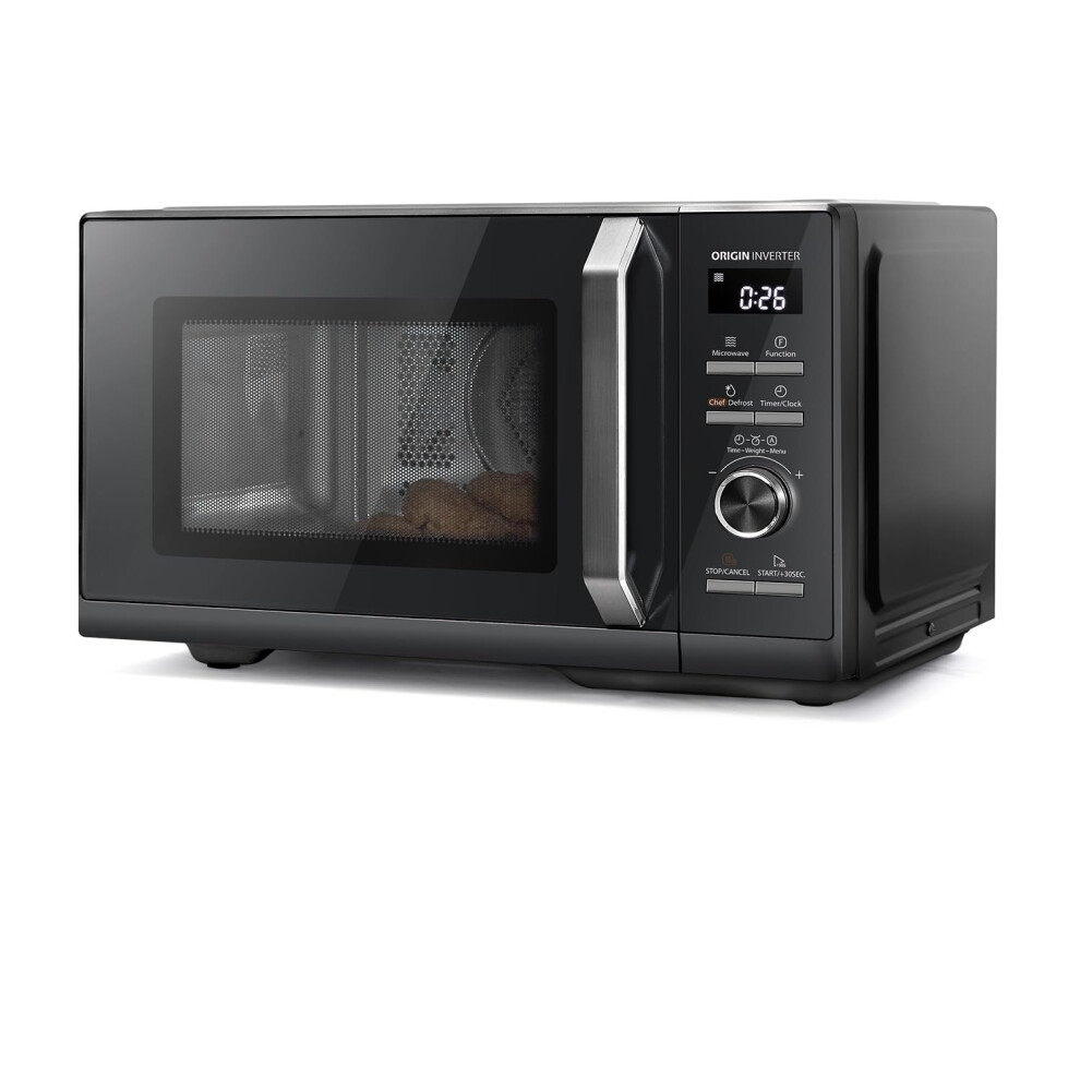 Toshiba 26Liter 6-In-1 Air Fry Microwave Combo With Origin Inverter, Chef Defrost, Convection, Combi, Grill, 10 Power Levels, 10 Auto Menus, 900W Mic
