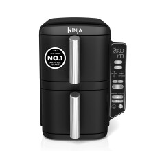 Ninja Double Stack Air Fryer - Vertical Dual Drawer Air Fryer with 4 c