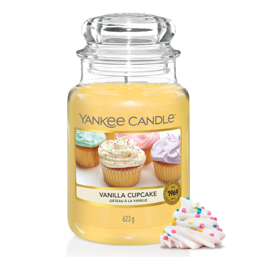 Yankee Candle Scented Candle Vanilla Cupcake Large Jar Long Burning Candl
