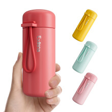 Exllena Small Flask 400ml Made of 304 Stainless Steel Double Wall Vacuum In