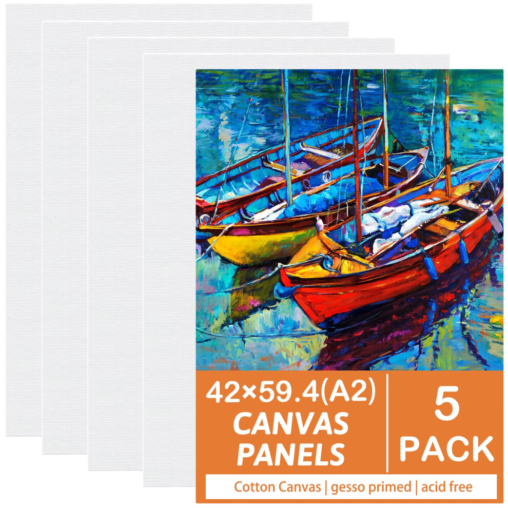 Photos - Rod Koncci Canvas for Painting 42x594cmA2 5 Packs Large Canvas 4mm Thickness Co