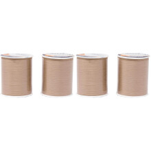 Korbond 320m Sewing Thread – 2 x 160m Spools Natural Polyester – Hand and