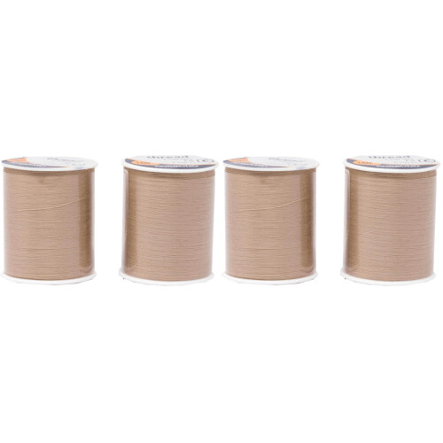 Korbond 320m Sewing Thread – 2 x 160m Spools  Natural Polyester – Hand and