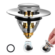 Sink Plug Bathroom Pop Up Sink Plug Replacement Spring Core Copper Gold Uni