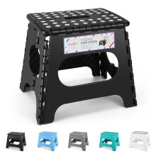 HOUSE DAY Folding Step Stool for Kids and Adult 11 Inch small stool Bl