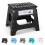HOUSE DAY Heavy Duty Plastic Step Stool 11 inch Black  Foldable Sturdy Skid 1