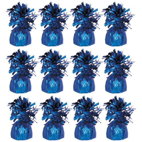 PARTYRAMACOUK Foil Helium Balloon Weight  Single  Durable  Colourful Royal