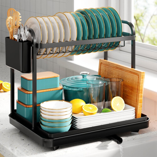 Kitsure Dish Drainer Rack  SpaceSaving Dish Drainer Dish Racks for Kitchen