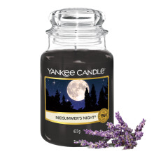 Yankee Candle Scented Candle Midsummers Night Large Jar Long Burning Cand