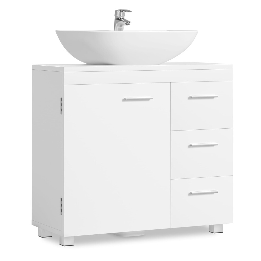 Vasagle Under Sink Bathroom Cabinet - Storage Cabinet - With 3 Drawers