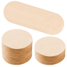 400 Pcs Unbleached Natural Paper 64x64 cm Coffee Filters Round Replacement