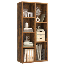 VASAGLE Bookcase Bookshelf Storage Shelf with 7 Compartments Standing Shelf