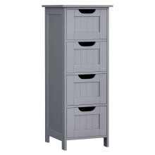 VASAGLE Bathroom Floor Storage Cabinet Bathroom Storage Unit with 4 Drawers