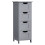 VASAGLE VASAGLE Bathroom Floor Storage Cabinet Bathroom Storage Unit with 4 Drawers 1