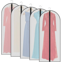 Garment Bags5PCS Dustproof Garment Covers PEVA Translucent Clothes Covers w