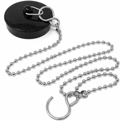 Smith’s 48mm50mm Black Plug  Chain  Bathtub Bathroom  Kitchen Sink Plug  4