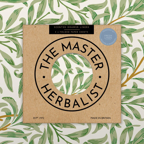 Fresh Linen Scented Drawer Liners in a William Morris Design  Gift Pack of