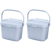 Addis 518384 Eco 100 Plastic Everyday Kitchen Food Waste Compost Caddy Bin