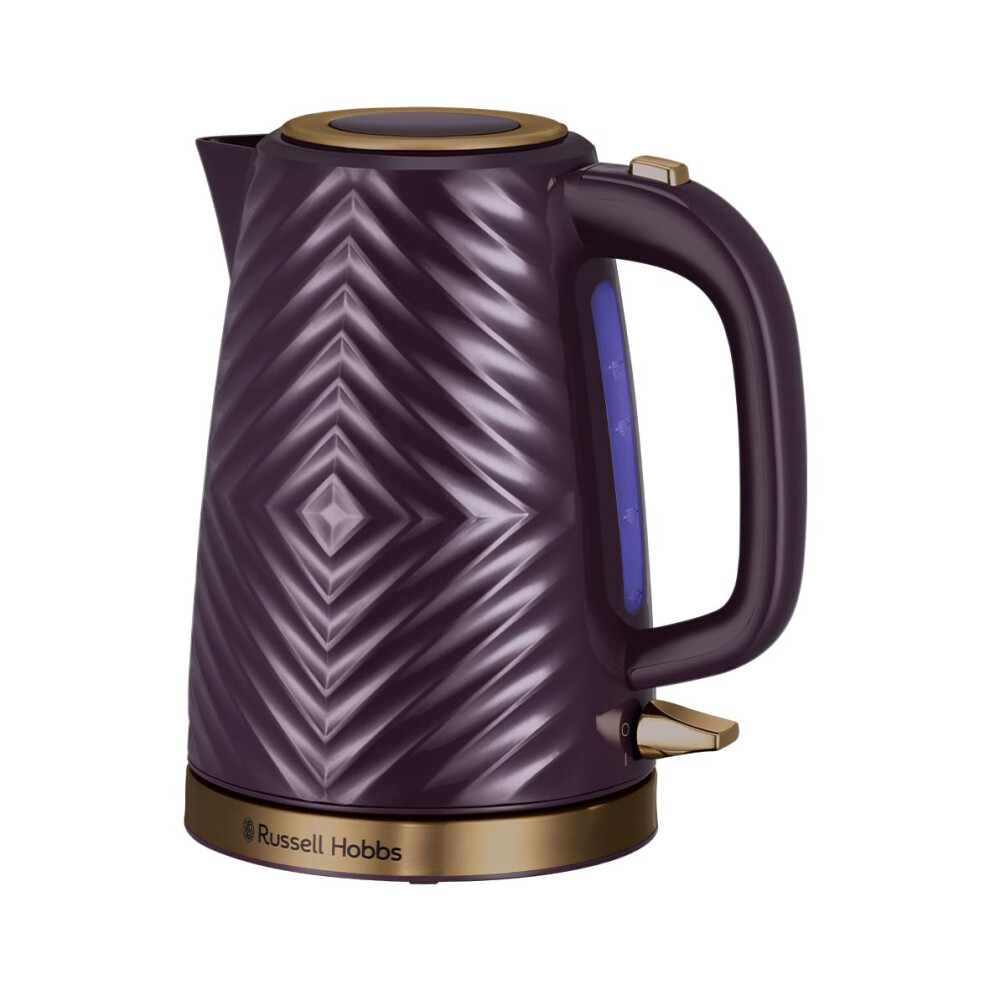 Russell Hobbs 26383 Groove Electric Kettle Textured Fast Boil Energy Effici