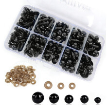 Safety Eyes Plastic Safety Eyes Toy Eyes with Washer for Tcrochet Toys,101PCS Craft Eyes Doll Eyes for Soft Toy Making,DIY Craft Dolls(6-12 mm)