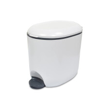 Addis Premium Deluxe Bathroom Office Pedal Bin with Inner 35 Litre Light Gr