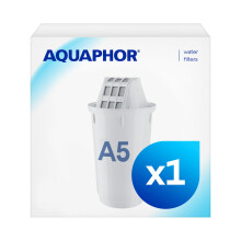 AQUAPHOR Filter Cartridge A5 Pack of 1 | Filters Limescale, Chlorine, Heavy Meta