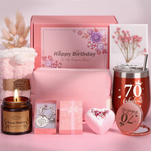 TuDou 70th Birthday Gifts for Women Personalised Birthday Presents for Her