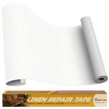 Cahomo Leinen Reparaturband 16x79 Zoll, Selbstklebende Stoffflicken, Sofa Reparaturset