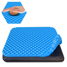 TOEVE Large Gel Seat Cushion For Long Sitting With Non-Slip Covers,Soft & Breathable For Chair,Gaming,Car,Office,Desk Chair and Wheelchair,Office Pad