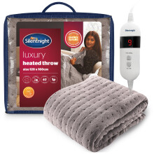 Silentnight Comfort Control Heated Throw Blanket Luxury Fleece Electric He