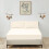Double Fitted Sheet 30cm  Ultra Soft Microfibre Bed Sheets Elasticated Corn 1
