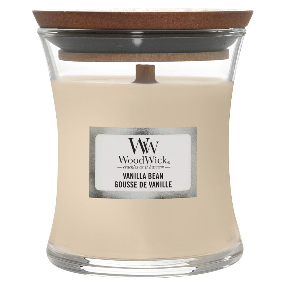 Woodwick Scented Candle With Crackling Wick Vanilla Mini Hourglass Candle