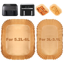 BYKITCHEN 100PCS Air Fryer Paper 78 Inch Big Nonstick Disposable Air Fryer