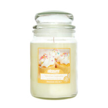 AIRPURE Large Candle Scented Vanilla Cupcake Fragrance 18oz Jar 120 Hour Or
