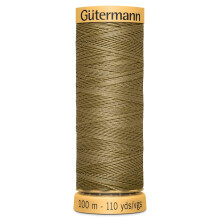 100 Natural Cotton Thread by Gutermann for Sewing and Quilting 100m Spools