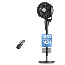 Dreo 20 dB Silent Standing Fan for Bedroom 42 Pedestal Fans with Remote 90