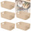 WH 5 PCS Orange Plastic Storage Boxes with Handle Small Plastic Baskets Rec 1