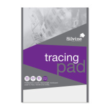 Silvine A4 Professional Tracing Pad. 50 Sheets of Quality Heavyweight