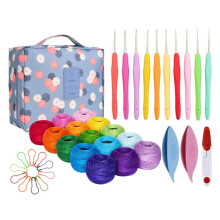 Knitiss Crochet Kits for Beginners with Knitting Yarn