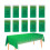 CEILIWEN 10 Pack Rectangular Plastic Tablecloths  Green  Gold Party Table C 1