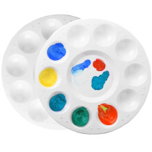 Painting Palette Paint Tray Palettes Plastic Round Palette Color